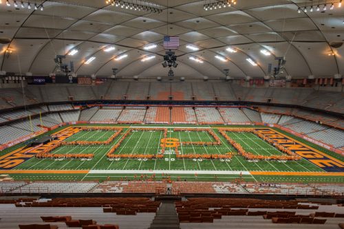 Class of 2020 picture on the dome field