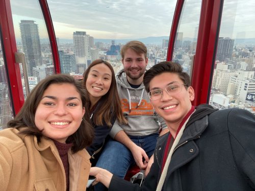 Melody and friends in the Umeda Sky Building 