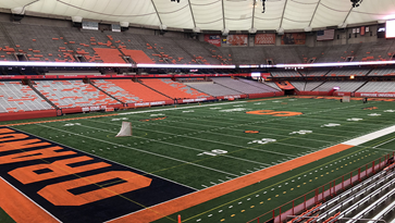The Carrier Dome field. 