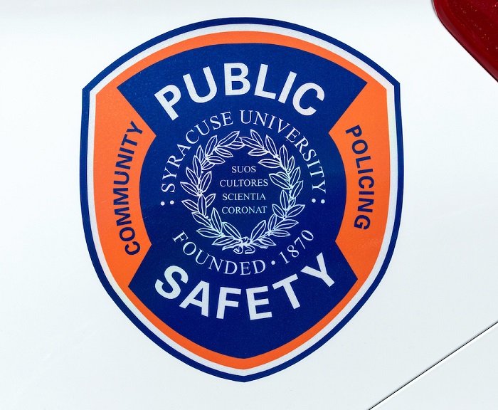 The DPS seal on the side of a DPS car