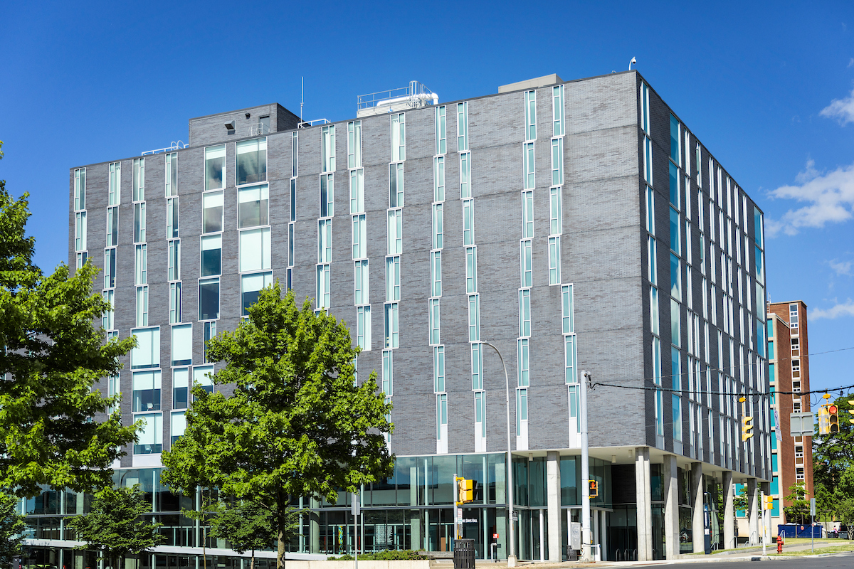 Exterior of Ernie Davis Hall