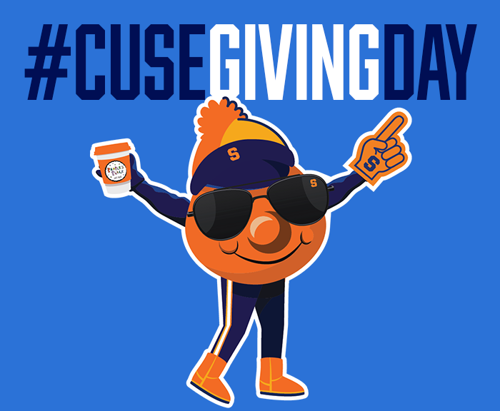 Graphic of Otto the Orange wearing a sunglasses, hat, foam finger and Ugg boots beside the words 