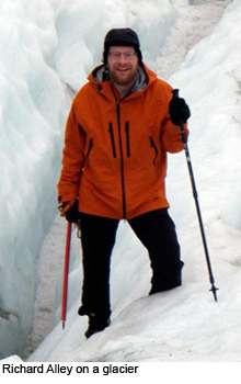 Richard Alley on glacier