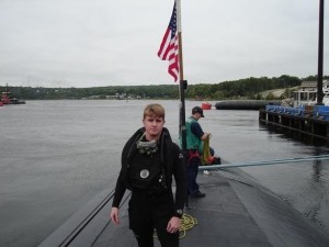 Jared Lyon during his days as a diver for the U.S. Navy