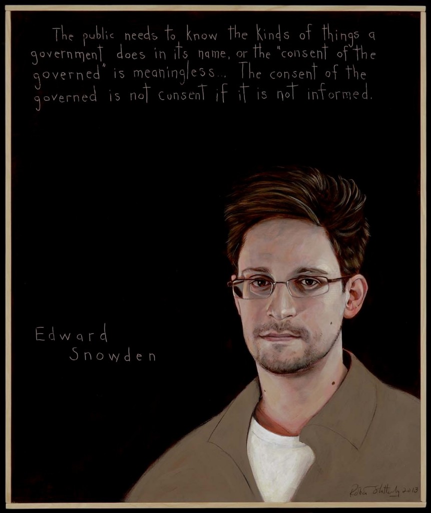 Edward Snowden Portrait by Robert Shetterly (2)