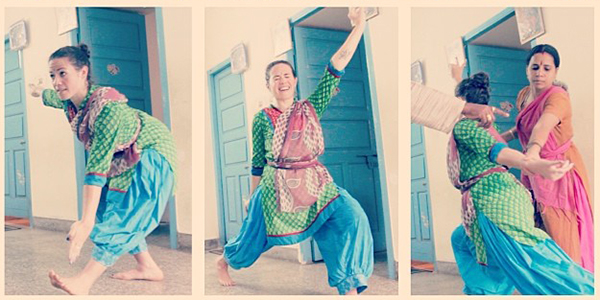 Jill Ouikahilo learns asdfasdf dance in asfasd, India.