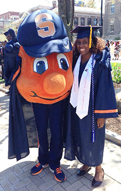 Rhaiana Campbell with Otto