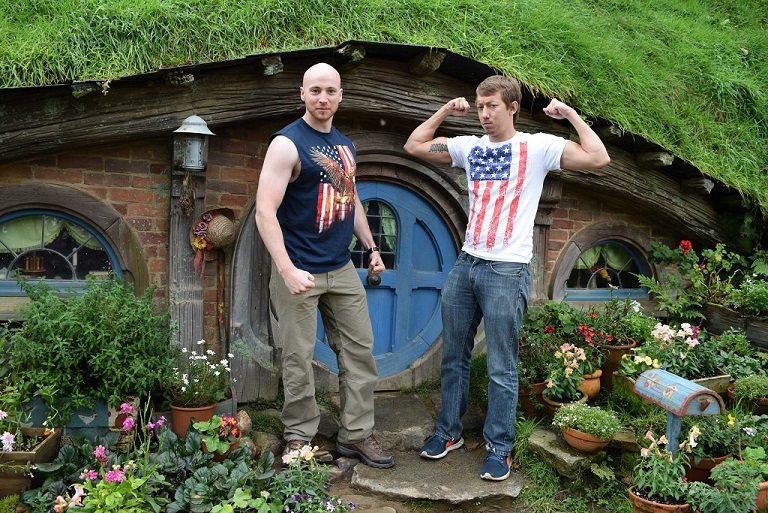 Summer17.Matt and Andy Hobbiton