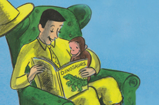 Curious George reading
