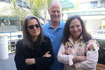 Bobbie Eisenstock, Steve Bradbury ’80 and Linda Ellman, from left, are the instructors for the LA Semester's summer session.