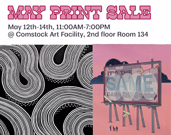 printmaking sale poster