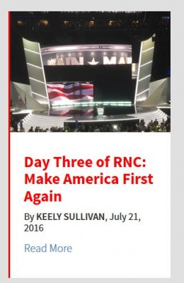The Elections Unpeeled coverage included daily updates at the Republican National Convention.
