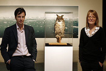 CHRIS MEYER/ MIDWEST VISION PHOTOGRAPHY -- Edward Morris (left) and Susannah Sayler with the Canary Project.
