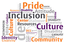 Disability Cultural Center word cloud
