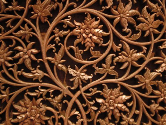 Middle Eastern pattern-wood