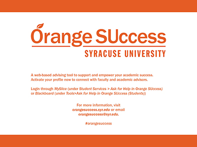 Orange SUccess graphic