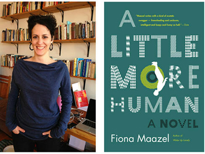 Fiona Maazel and the cover of her new book