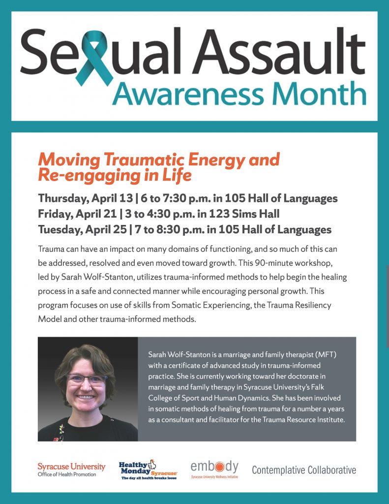 Healing From Trauma University Presents Moving Traumatic Energy