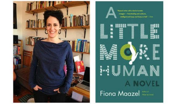 Fiona Maazel and cover of her new book