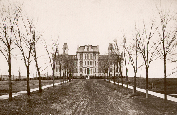 old photo of Hall of Languages