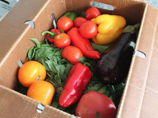 box of fresh produce