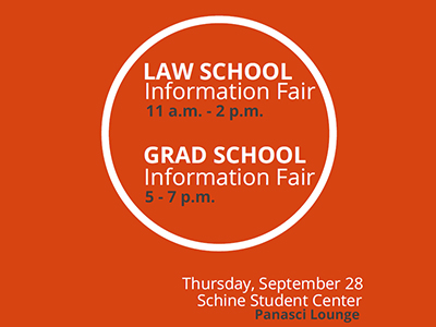 Law & grad school fair poster