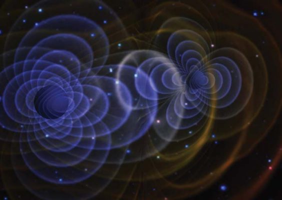 Artist's rendition of a gravitational wave