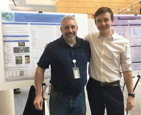 Hamish Gibbs and professor