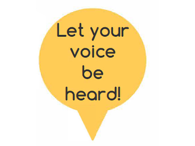 Let your voice be heard!