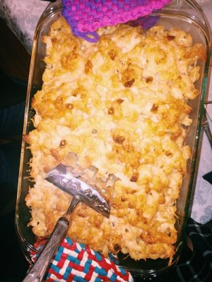 macaroni and cheese dish