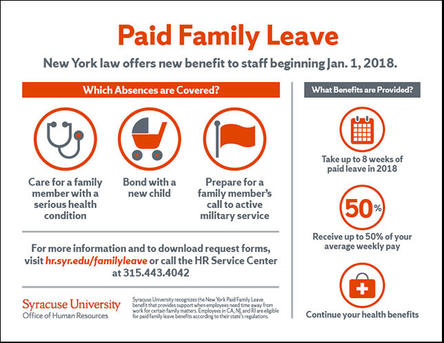 New Paid Family Leave Benefit for Staff Effective Jan. 1 — Syracuse  University News