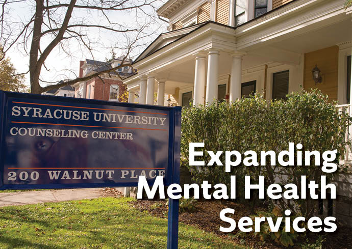 Counseling Center with the legend "Expanding Mental Health Services"