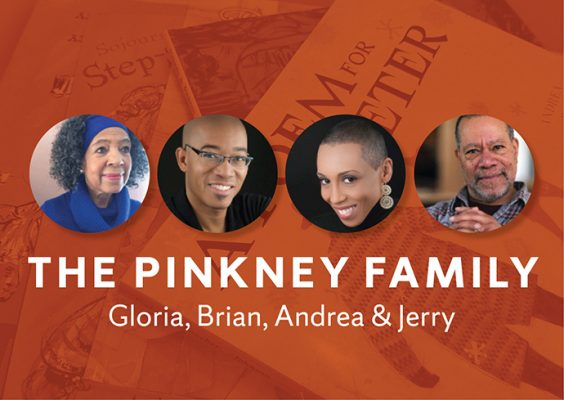 The Pinkney Family authors, on background of some of their books