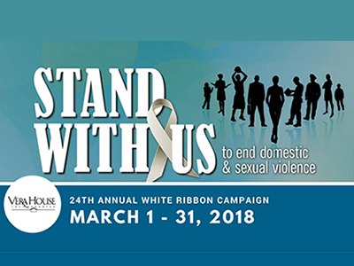 "Stand With Us" graphic from Vera House