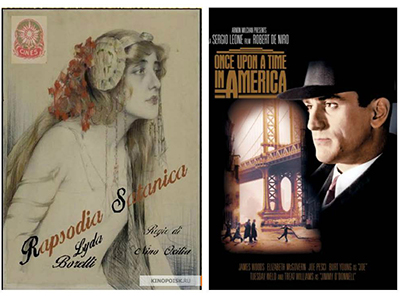 Rapsodia Satanica and Once Upon a Time in America posters