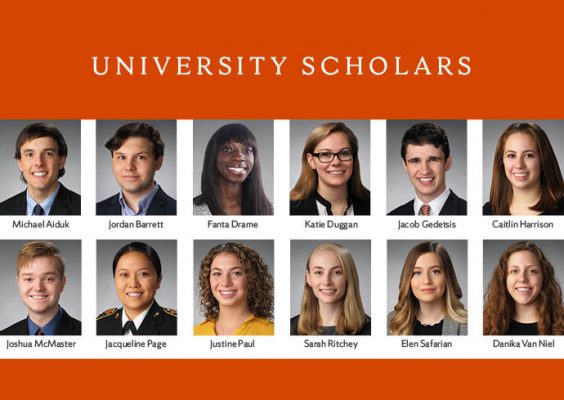 2018 University Scholars