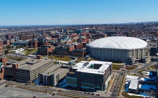 view from above campus