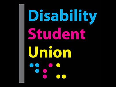 Disability Student Union logo with "DSU" in Braille