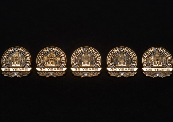 Selection of commemorative anniversary pins