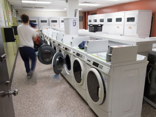 laundry services in residence hall