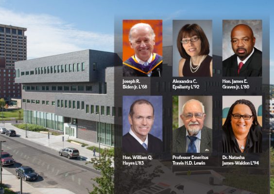 Graphic of the six honorees