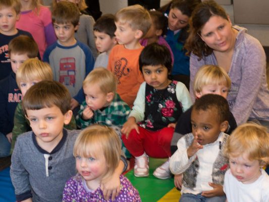 group of children with a teacher