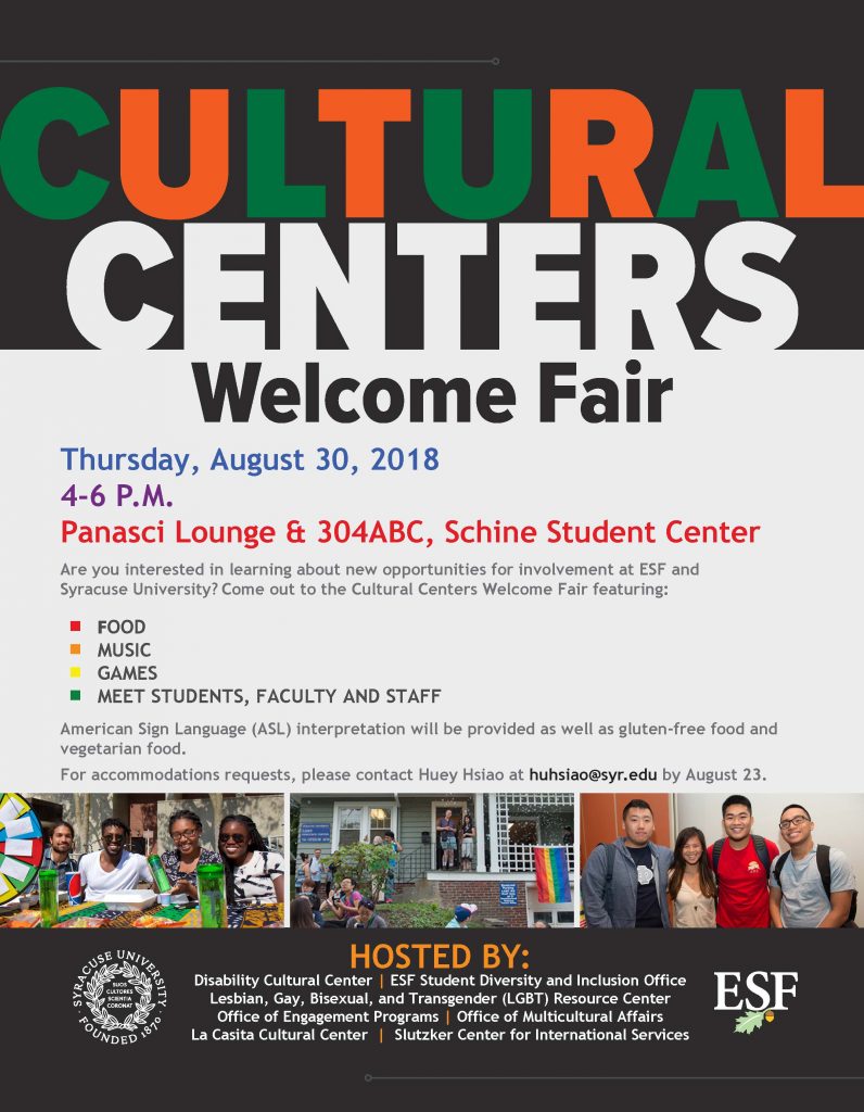 Cultural Centers Welcome Fair poster