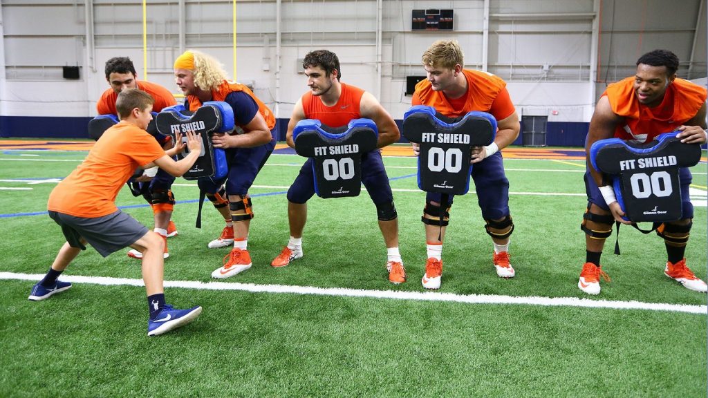 University Hosts Fort Drum Youth Football Day for Children of Fort Drum Military Families