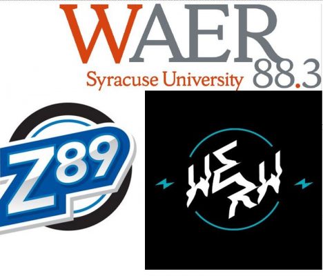 logos for WAER, WJPZ, WERW