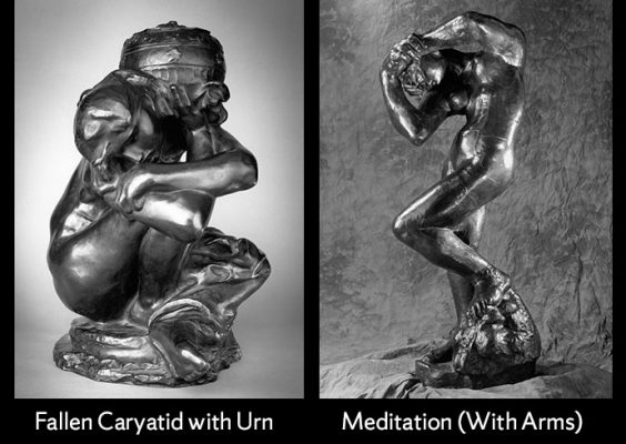 Two Rodin sculptures