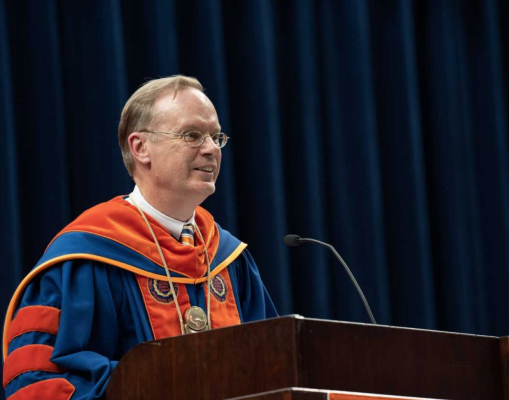 Chancellor Syverud at new student convocation