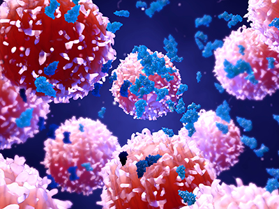 A 3-D illustration of cancer cells (Courtesy of Design_Cells/Shutterstock.com)