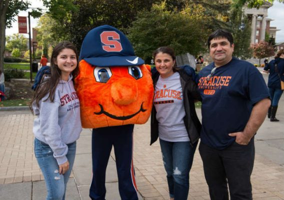 three people standing with Otto