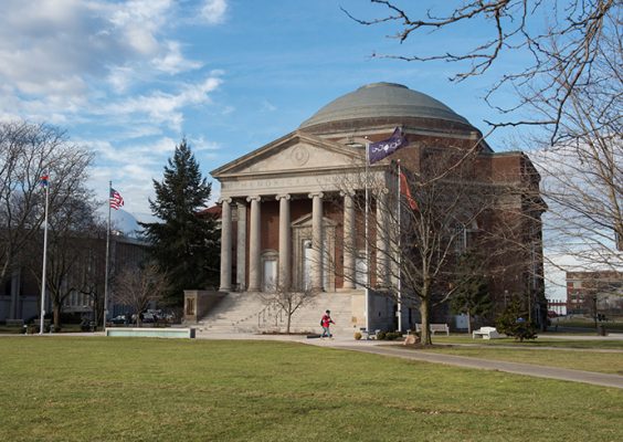Exterior view of Hendricks Chapel